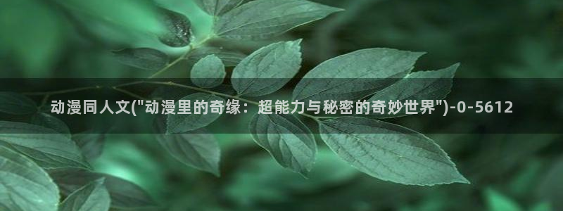 动漫本子：动漫同人文(\